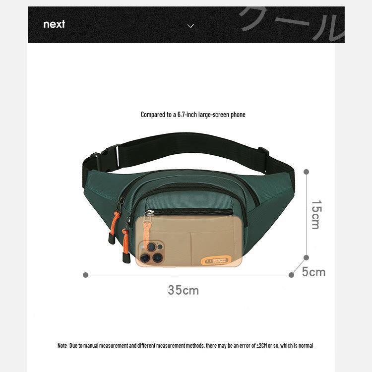 Unisex Multifunctional Waterproof Waist Bag: Large Capacity for Outdoor, Business, Money, and Phone.