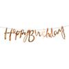 Birthday Letter Banner: Gold, Silver & Rose Gold Hot-Stamped Letters for Adult & Children’s Celebrations and Wedding Decor