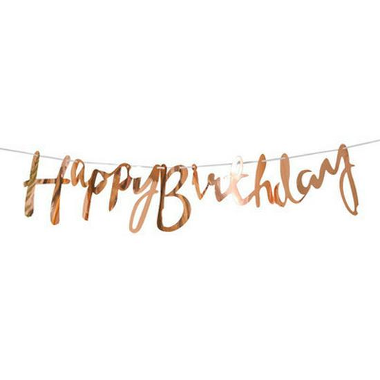 Birthday Letter Banner: Gold, Silver & Rose Gold Hot-Stamped Letters for Adult & Children’s Celebrations and Wedding Decor