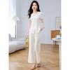 Women's Embroidered Summer Commuter Pant Suit