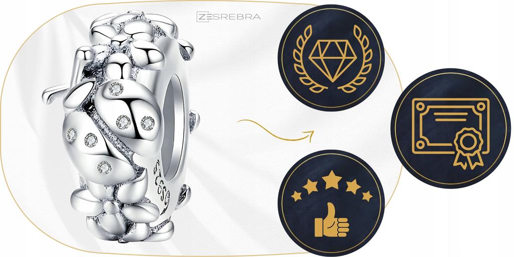 Ladybug Stopper Charms S925 925 Bead Zirconia Beads