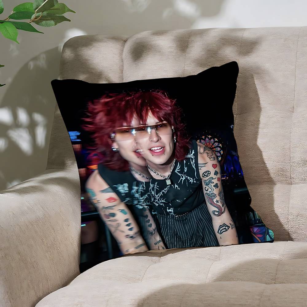 CoolJake Webber Johnnie GGuilbert Customizable Square Pillowcases Stylish And Soft Perfect For Beds Cars And Sofas