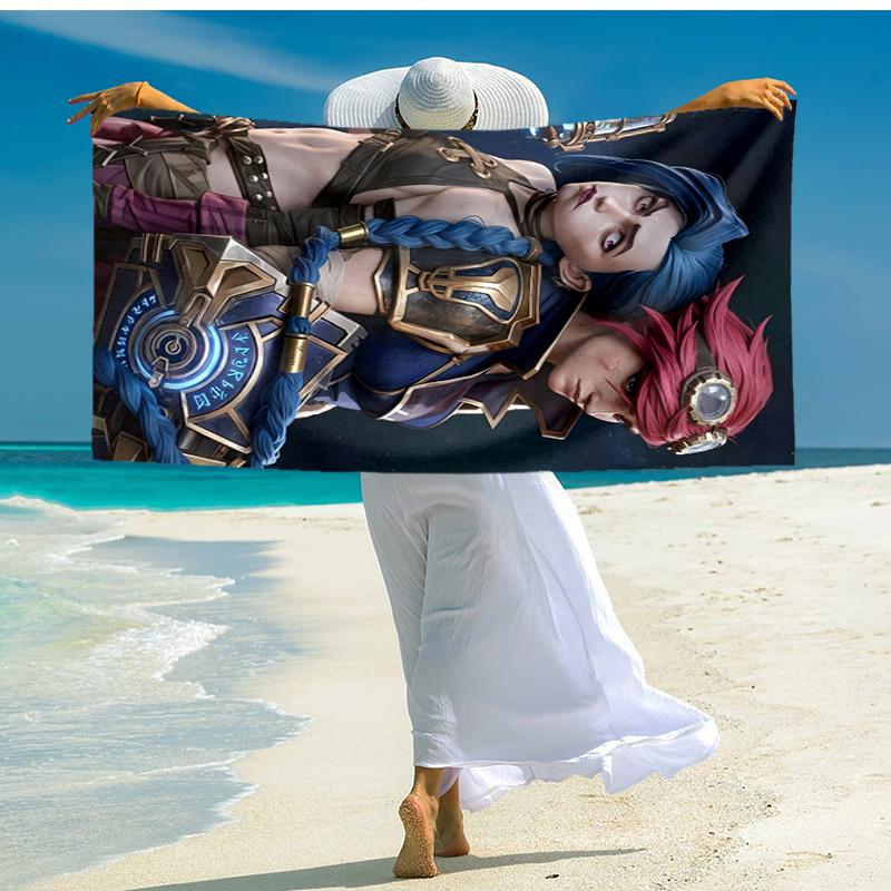 1pc Game Lol Beach Towel, Comfortable and Thick, and Swimming/Bath/Picnic/Camping Towel, Suitable for Seaside Beaches