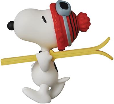 UDF Ultra Detail Figur 620 PEANUTS SERIE 12 SKIFAHRER ca. 70mm vollständig zusammengebaute Figur Nr.. SNOOPY, groß, bemalt,