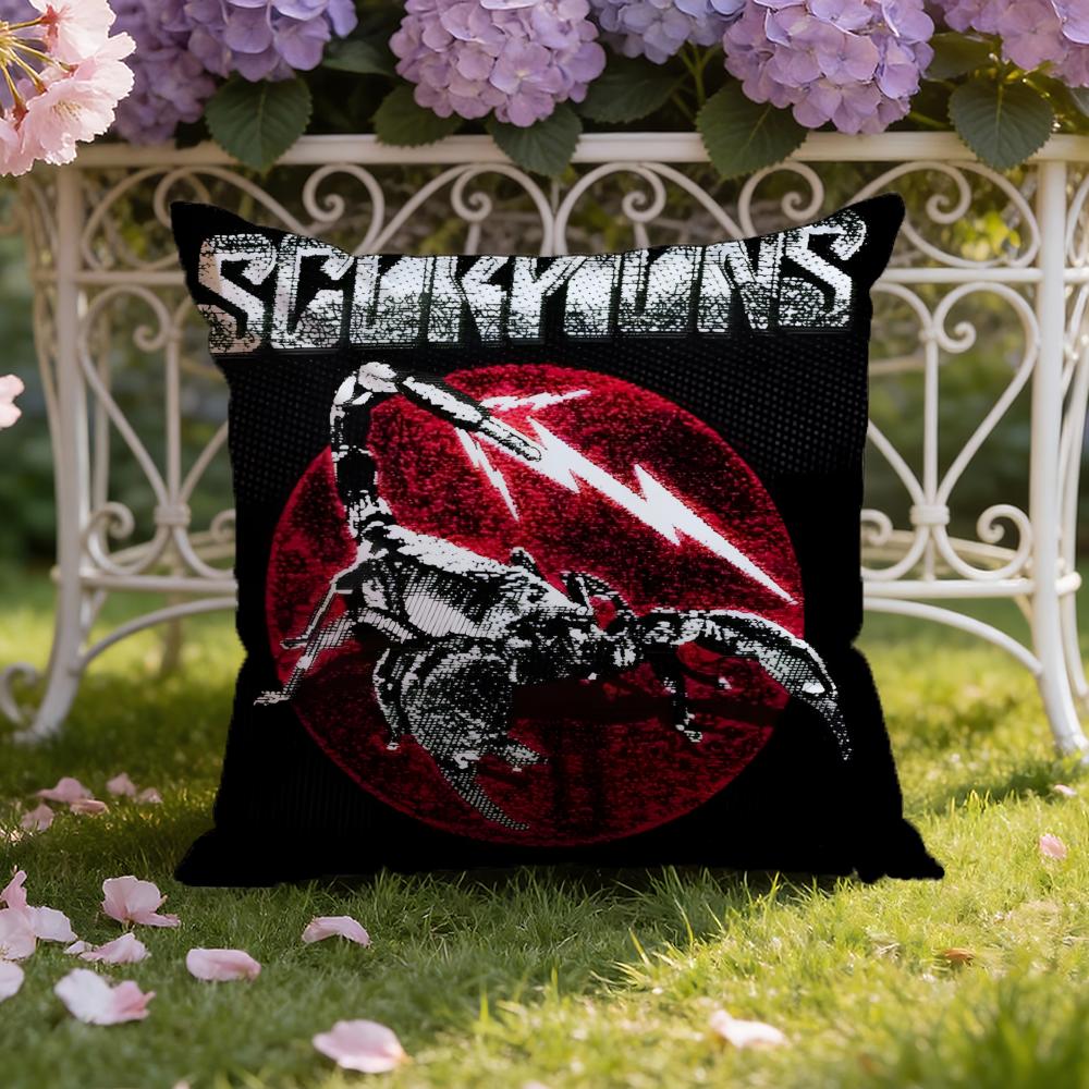 S-ScorpionsS Band Cushion Cover Home & Car Dual-Scene Pillow Cover: Reversible for Premium Comfort