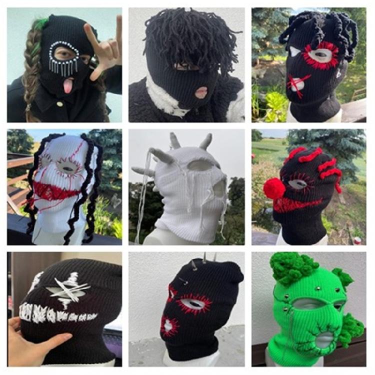 Winter Warm Cap Knit Beanie Hat Halloween Unisex Balaclava Hat Soft Headwear