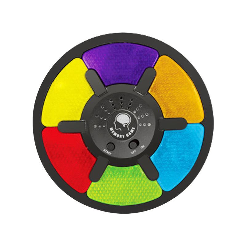 Kinder Leuchtendes Gedächtnisspiel Handheld Elektronisches Puzzle-Spielzeug Farbgedächtnis Klassisches Interaktives Quizspiel Mit Licht Ton yellow