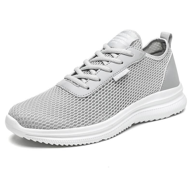 

Мужская обувь большого размера весенне-летняя сетчатая обувь новая спортивная обувь сетчатая повседневная обувь сетчатая обувь низкий верх кроссовки для бега путешествия 48 серый