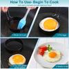 2Pcs Fried Egg Mold Stainless Steel Egg Ring Non-stick Round Pancake Omelet Maker Cooking Mold for Eggs Home Kitchen Gadgets