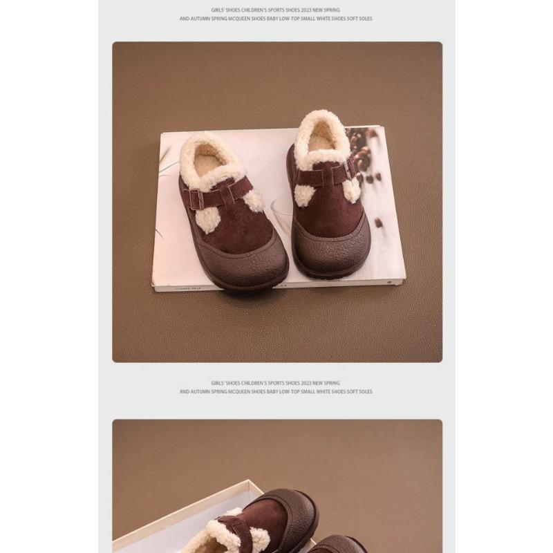 Kids Fleece Lined Warm Winter Children Plush Snow Boots Casual Unisex Kids Footwear