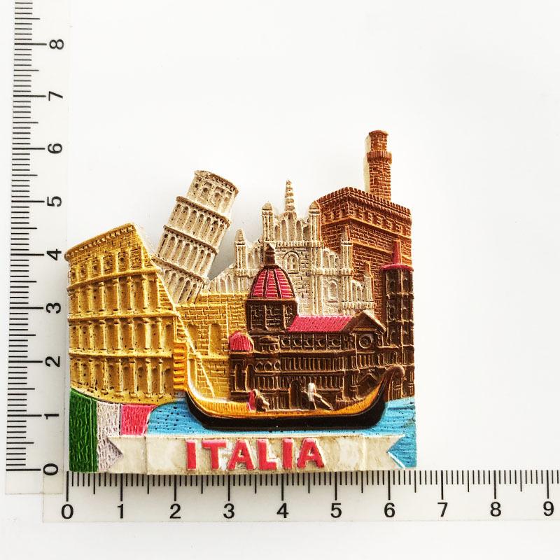 Calamita 3D Venezia Italia: Magnete Da Frigorifero Souvenir In Resina, Fatto A Mano, Dimensioni 8,5x6 Cm, Regalo Originale