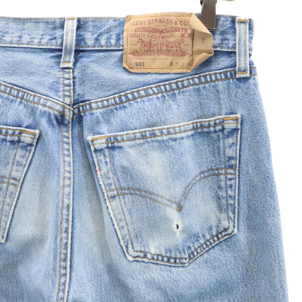 Levi's 90s 501 Euro Levi's Old Denim pants W31 Wash blue Jeans button fly Men's Used