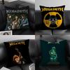 MMegadeth Band Cushion Cover Pillowcase Ultra Soft Skin Friendly Fabric Cloud Like Comfort  Concealed Zipper
