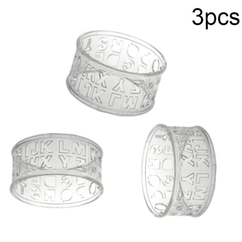 Transparent Golf Ball Letters Alphabet Liner Line Marker Plastic Template Monogrammer Drawing Mark Tools Golf Training Aids