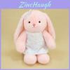 White Pink And Khaki Bunny Plushie With Flowy Dress For Kids And Gift Ideas