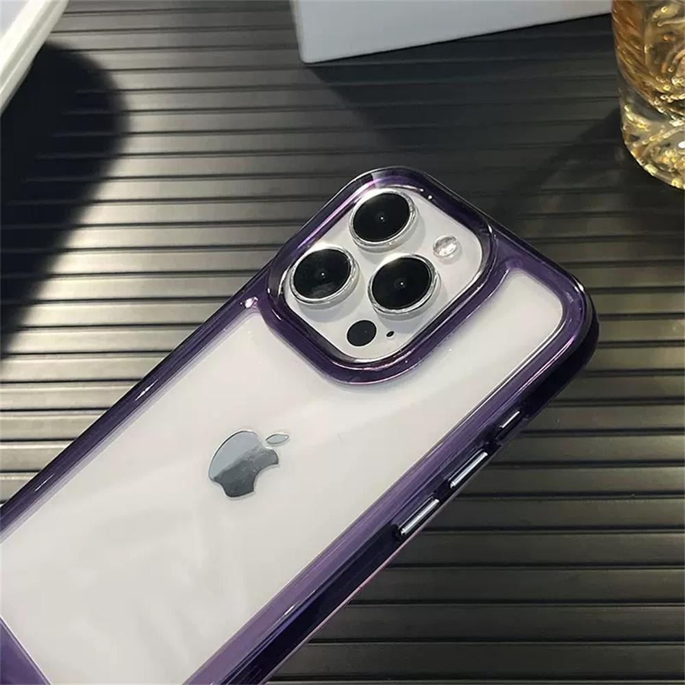 Luxury Crystal Clear Armor Bumper Case For Iphone 14 13 12 11 Pro Max Mini X Xs Max Xr 7 8 14plus Se Transparent Acrylic Cover