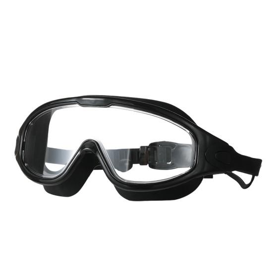 

Swimming Goggles Anti-fog UV Protection Wide View Eyewear Leakproof Comfort Fit One-button Release Pool Goggles for Men Women Adult Youth чёрный
