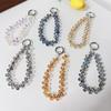 Detachable Crystal Bead Pendant Glitter Wrist Crystal Chain Stylish Bag Pendant  for Women Girls