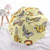 1pc Gecko Lizard Fashionable Automatic Opening/Closing Folding Umbrella with 8 Bones, Windproof Portable, Daily Use131