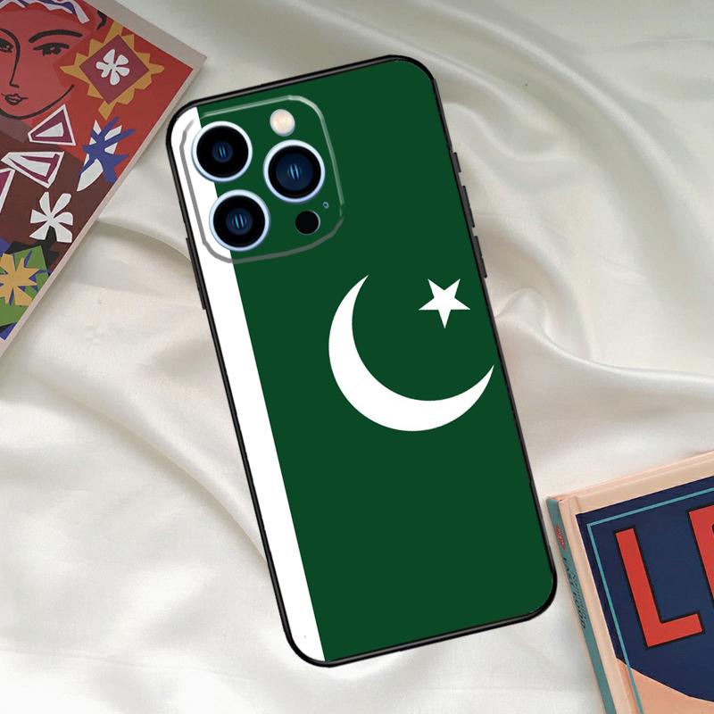 Pakistan Flag Phone Case For iPhone 16 14 13 12 11 15 17 Pro Max 15 16 Plus 13 Mini 16e 17 Air Funda Cover