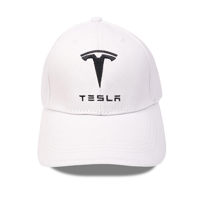 For Tesla Car Emblem Embroidery Snapback Baseball Cap Spring And Autumn Outdoor Adjustable Auto Logo Casual Hats Sunscreen Hat