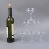 6Pcs Clear Acrylic Wine Glass Drinking Champagne Party Wedding Cups