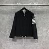 TIME BREATHE Men's Korean Style Hooded Jacket - Spring/Autumn Trendy Four-Bar Outdoor Top