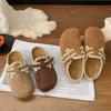 New Thick-soled, Height-increasing Single Shoes for Lazy Women with A Half-drawstring Hairstyle