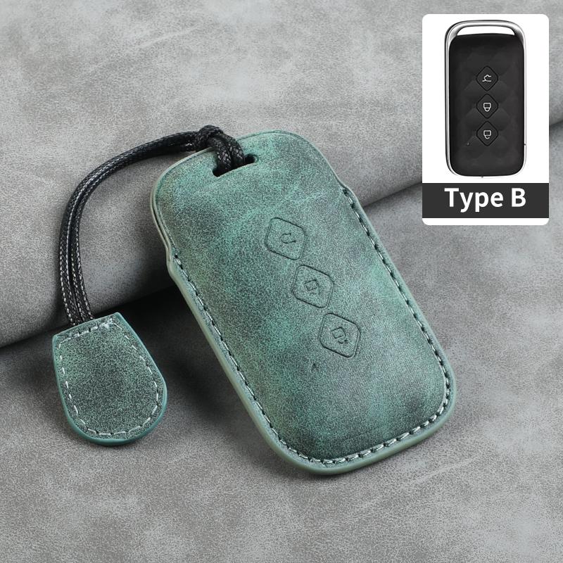 Sheepskin 3 Button Car Key Case Cover Shell for SGMW Wuling Hongguang S for Baojun 510 730 360 560 RS-5 530 630 Car Keychain