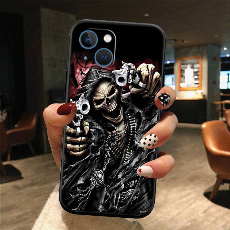 Grim Reaper Skull Shell Phone Case for Samsung Galaxy Note 10 20 S23 S24 S25 Ultra FE Plus Edge Lite A02S A35 A07 A17