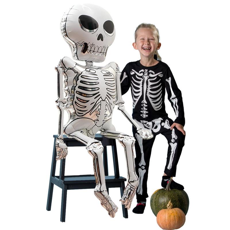 Halloween Skeleton Decor Supplies Halloween Large Skeleton Man Inflatables Ghost Halloween Party Decoration Skeleton Man Kid Toy