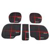 GM Full Surround Non-Slip Wear-Resistant Car Seat Cushion Set - Breathable Nappa Leather, All-Season, Three-Piece