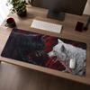 Mouse Pad Black And White Wolves Gamer Printon Demand New Mousepad XXL Playmat Soft Office Carpet Desktop Mouse Pad Mouse Mats
