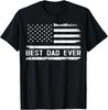Best Dad Ever with US American Flag Gifts Fathers Day Dad T-Shirt