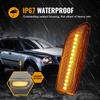 GZYF Front Fender Side Marker Lights for Volvo S60 S80 MK1 V70 MK2 XC70 XC90 Clear Lens, Amber Light
