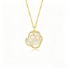 CHOW TAI SENG Camellia Shell Necklace, Chain Necklace