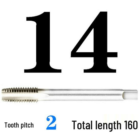 Extended Shank Fine Thread Tap for Hand and Machine Use, Non-standard Sizes M4-M24