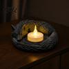 Wolf Candle Holder Shaped Candlestick Holder Matte 3D Print Stand Rustic Tea Light Stand Animal Tealight Candles Ornament for Home Fireplace