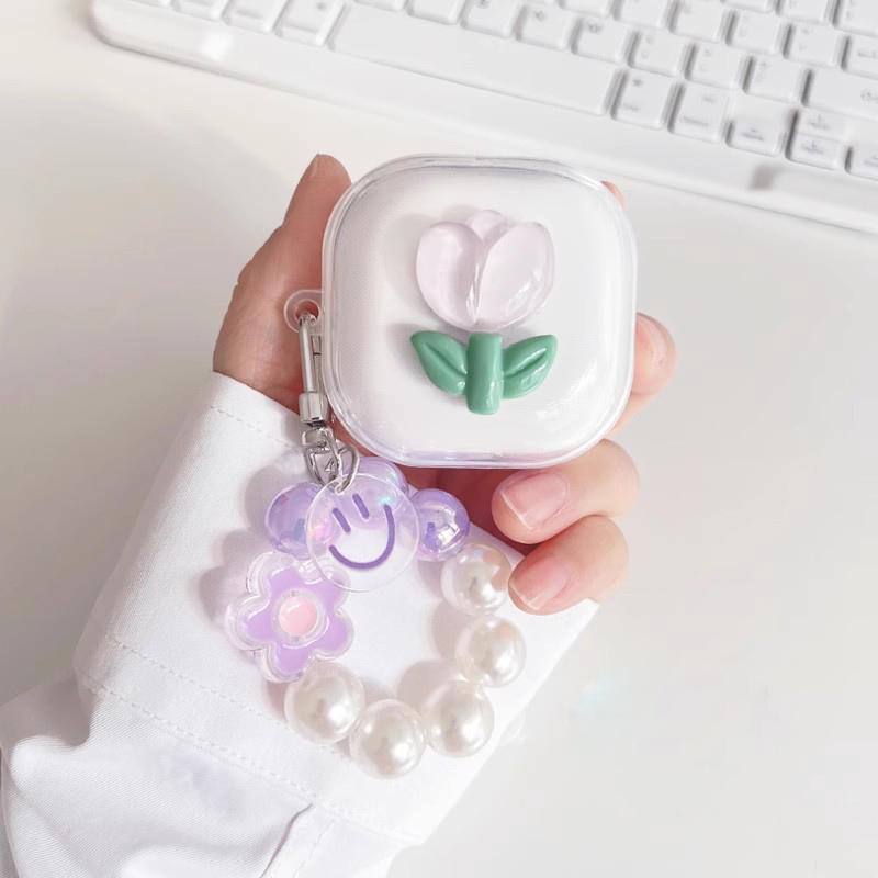 For Anker Soundcore R50i /P20i / R50i NC K20i C30i P30i P40i Cute Love/angel Pendant Transparent Silicone Earphone Cover