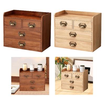 Holz Aufbewahrungsbox Bauernhaus Theken Kommode Schreibtisch Schubladen Organizer Organisation für Nachttisch Schrank Schminktisch Wohnzimmer Kinderzimmer