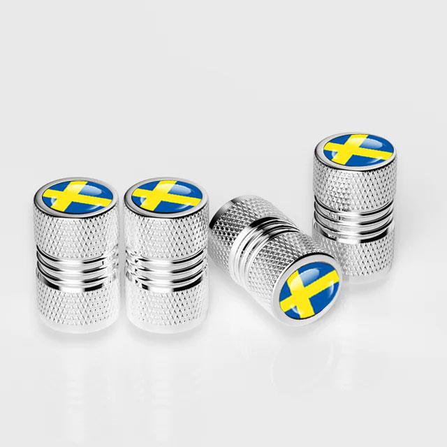 4Pcs Tyre Valve Cover Metal Car Tire Wheel Stem Air Valve Cap for Volvo XC40 XC60 XC90 C30 C70 S60 V50 V60 V70 Auto Accessoories