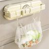 Plastic Trash Bag Holder Wall Mount With Foldable Design For Kitchen And Bathroom Storage