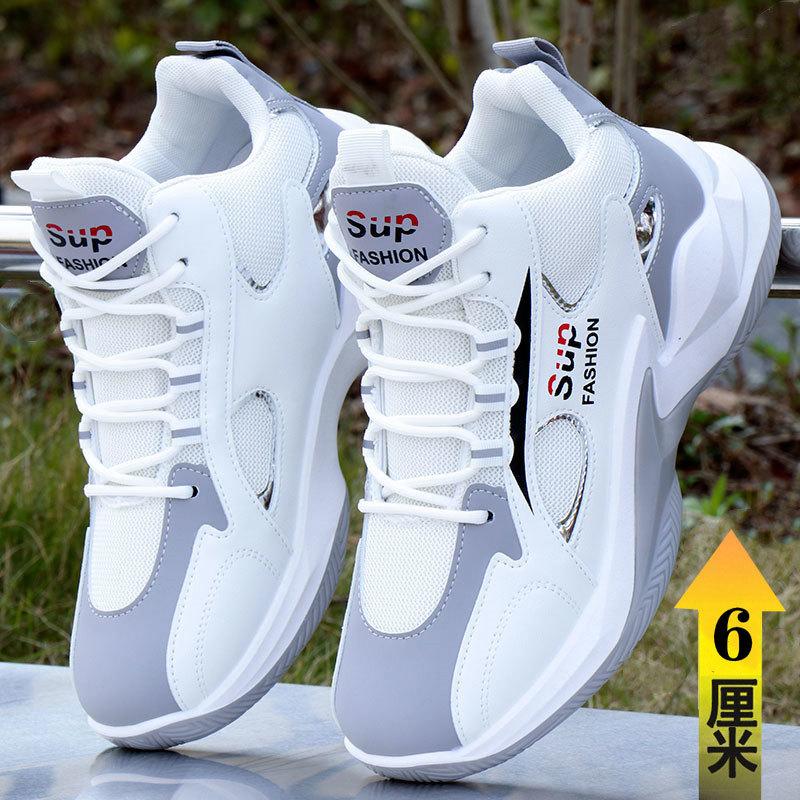 Basketball shoes men's shoes 2026 spring and summer new men's mid-top shoes mesh breathable non-slip student versatile sports shoes