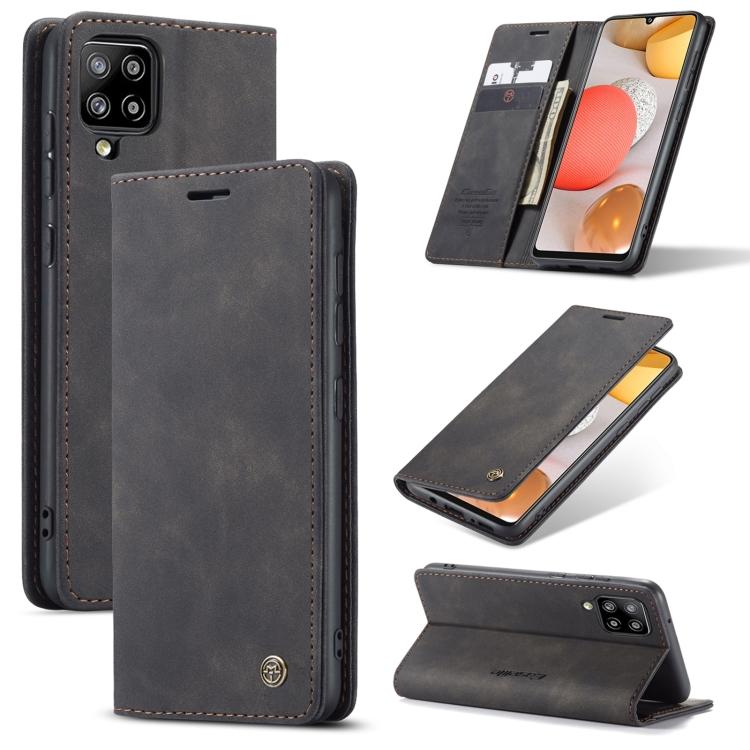 

For Samsung Galaxy A42 5G CaseMe-013 Multifunctional Retro Frosted Horizontal Flip Leather Case with Card Slot & Holder & Wallet(Coffee) For Samsung Galaxy A42 5G чёрный