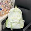 Schoolbag high value gradual change blue large capacity backpack high value student schoolbag junior high school girls high school travel backpack