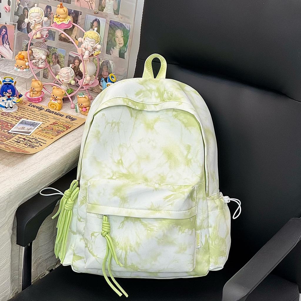 Schoolbag high value gradual change blue large capacity backpack high value student schoolbag junior high school girls high school travel backpack