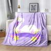 HD Cartoon Cute Swan Cygnus Soft Plush Blanket,Flannel Blanket Throw Blanket for Living Room Bedroom Bed Sofa Kids Cover Gitt 3D