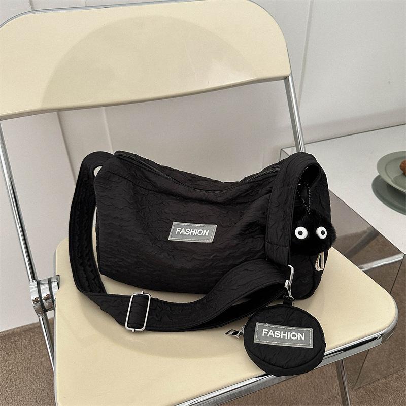 

Crossbody Shoulder Bag Large Capacity Women Fashion Senior Casual Versatile чорний