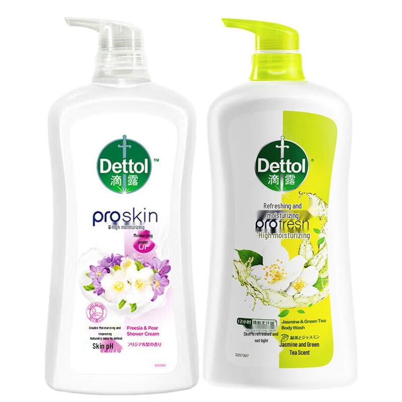 Dettol Refreshing Moisturizing Shower Gel Twin Pack