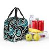 Kowhaiwhai Maori Pattern Insulated Lunch Bag for Women Office Cooler Thermal Food Box Tote Portable Lunch Boxes Container